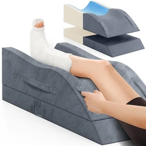 Leg Elevation Pillows, Wedge Pillow for After Surgery, Memory Foam Leg Suppor... - Picture 1 of 7