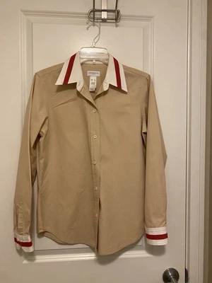 Camisa Liz Claiborne Vintage Algodón Abotonada S Foto 1 de 4