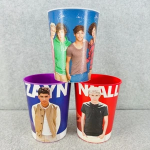 Lote de 3 tazas de fiesta de coleccionista One Direction Zayn Niall Group 1D 16 oz lavables - Imagen 1 de 16