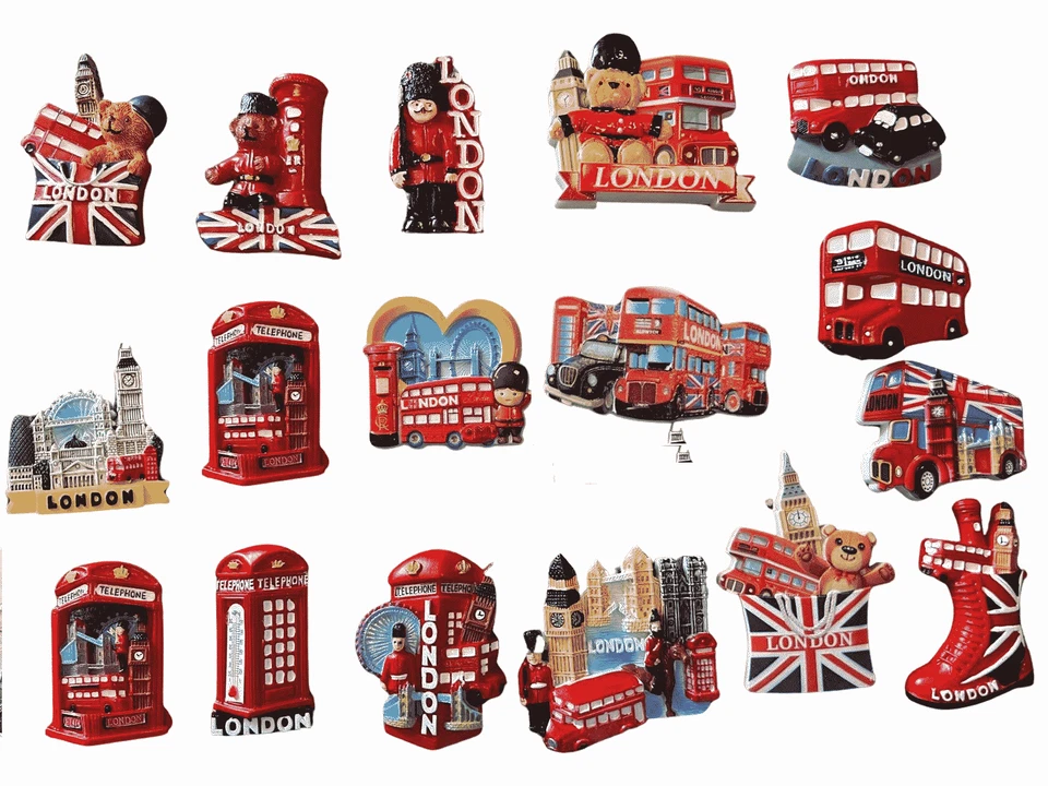 3D Ceramicl Fridge Refrigerator Magnet Decor London Souvenir Gift Fridge Magnets