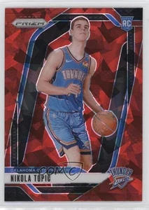 2024-25 Panini Prizm Red Ice Prizm Nikola Topic #230 Rookie RC - Foto 1 di 3