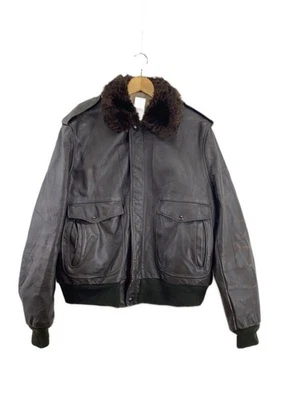 Schott G-1 Flight Jacket Leather Brown Size 44 - Image 1 of 4