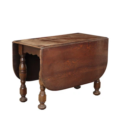 Table Ancienne Chêne à Rallonges Royaume-Uni '900 Originale - Photo 1/4