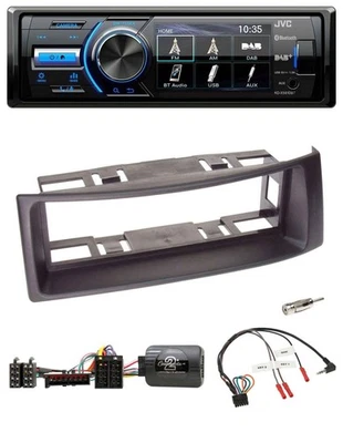 JVC Bluetooth Lenkrad USB DAB Autoradio für Renault Megane 1996-2000 Scenic schw - Bild 1 von 4