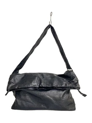 Bolso de hombro ZARA en cuero negro Foto 1 de 4