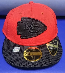  Kansas City Chiefs New Era 2021 rot schwarz 59fifty Größe 7 1/2 neu mit Etikett 7,5 kostenloser Versand - Bild 1 von 5