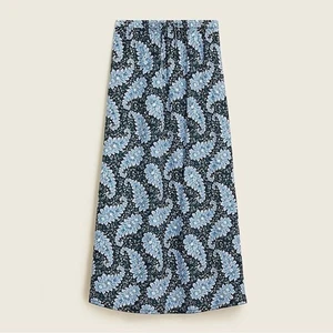 J. Crew Collection Pull-On Skirt Size XS Ratti® Pacific Paisley Floral Summer - Picture 1 of 16