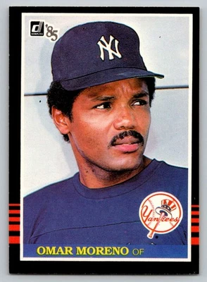 1985 Donruss #591 Omar Moreno New York Yankees - Image 1 of 2