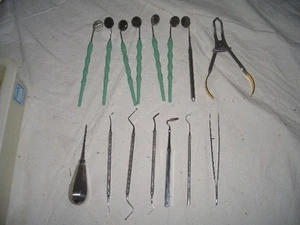 DENTALBESTECK - Dentalwerkzeug - Zahnarztgeräte - 15 Stück - Bild 1 von 1