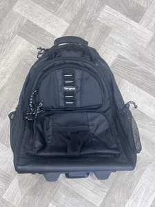 Targus Heavy Duty Padded Rolling Laptop Backpack Black - Picture 1 of 4