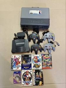 Nintendo 64 & 6 Games & Special box & 4 Controllers N64 Japanese Working - Picture 1 of 3