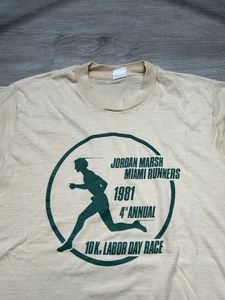 Vintage 80s Miami Runners T Shirt Marathon Florida - Picture 1 of 4