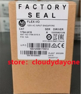 High Quality Allen Bradley 1794-IA16 SER A Flex I/O 120VAC Input Module 1794IA16 - Image 1 of 3