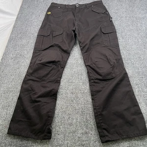 Pantalones de mezclilla para hombre Bilt Iron Workers negros reforzados con Kevlar 38x34 de motocicleta - Imagen 1 de 9