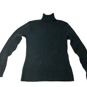Vintage Banana Republic heavyweight stretch cotton turtleneck sweater size large - Picture 1 of 6