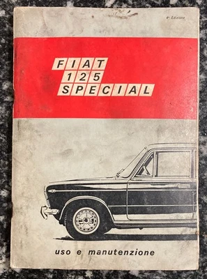 FIAT 125 SPECIAL Libretto Uso e Manutenzione 1971 - Immagine 1 di 3