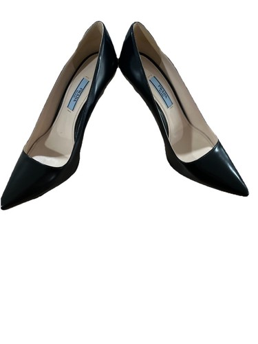 Prada Nero Spazzolato Fume Tacco a Stiletto