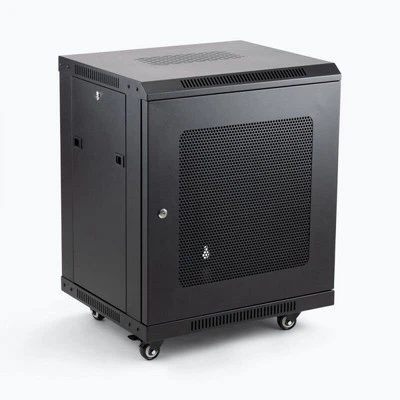 Estante de equipo derribado de montaje en pared duradero 12U en escenario RKD1200 - bloqueable Foto 1 de 4