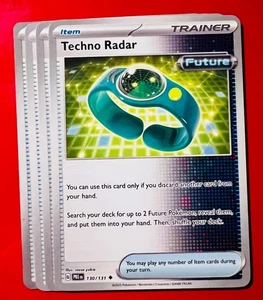 4x Techno Radar 180/182 Pokémon TCG Paradox Rift Item NM Playset Future Trainer - Picture 1 of 1