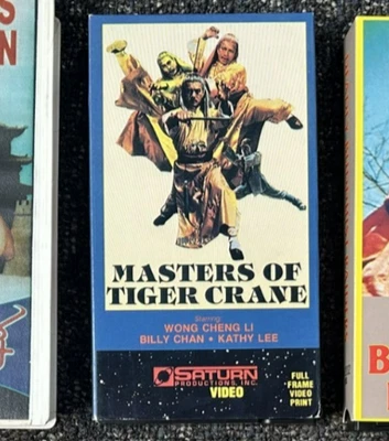 MASTERS OF TIGER CRANE VHS RARE Saturn Productions Martial Arts Kung-Fu GC - Image 1 of 2