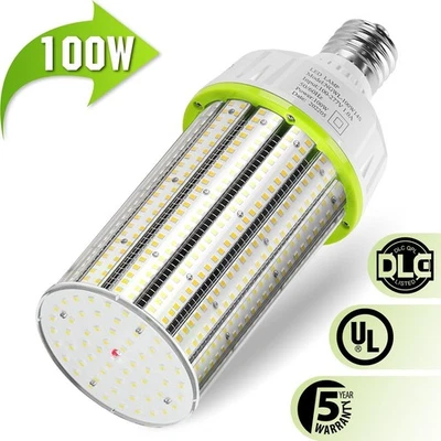 100Watt LED Corn Light Cob Bulbs 5000K Daylight (Equiv. 400W MH/HPS) 13500LM E39 - Image 1 of 4