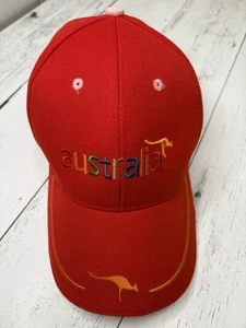 Sombrero de pelota Australia multicolor sobre canguro rojo gancho y bucle talla única - Imagen 1 de 5
