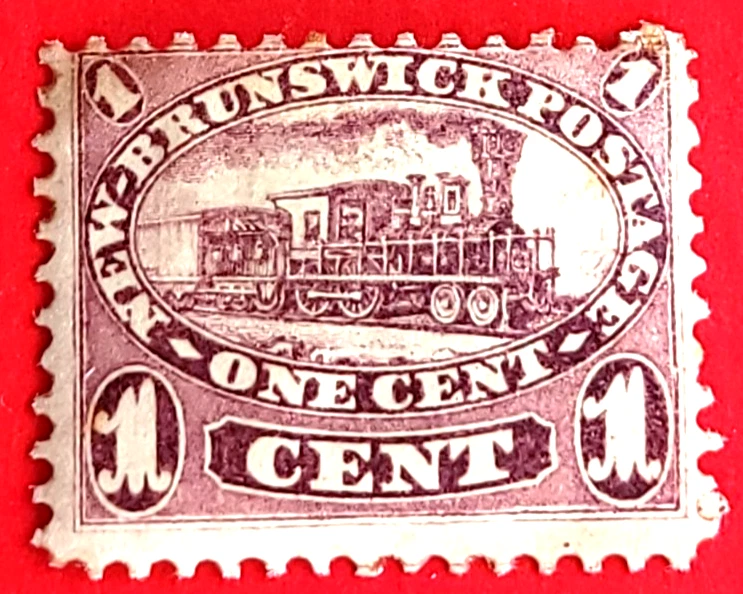 Canada New Brunswick #6 Cents Issue Locomotive MHH - Image 1 of 1