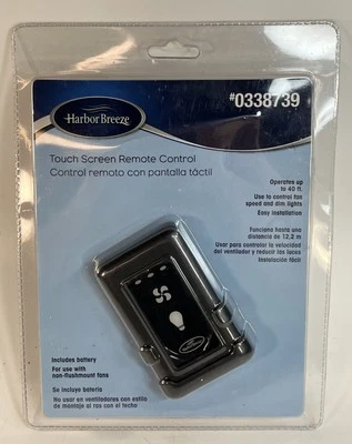 Harbor Breeze 0338739 Ventilatore da Soffitto Universale Touch Screen Telecomando NUOVO - Immagine 1 di 4