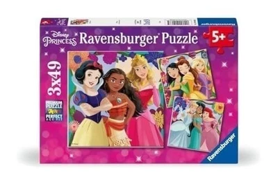 Princesa Ravensburger Disney: ¡Poder femenino! Juego de rompecabezas de 3x49 piezas para... Foto 1 de 4