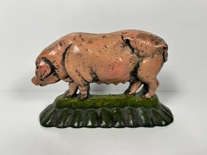 Heavy Cast Iron Pig Shaped Door Stopper - Picture 1 of 4