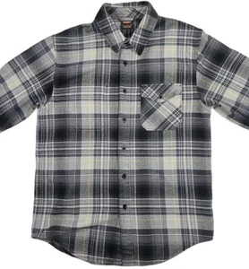 Nike 6.0 flannel button Up Long Sleeve Shirt Gray Mens Small - Picture 1 of 9