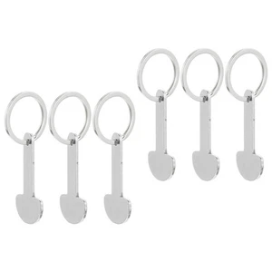 6 Stück Medaille Schlüsselanhänger Einkaufswagen Münze Schlüsselring Entferner Anhänger - Bild 1 von 12