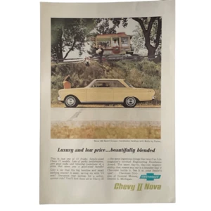 Vintage 1962 Chevrolet Chevy Nova II Luxury and Low Price Ad Advertisment - Picture 1 of 4