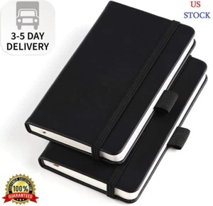 Vanpad (2 Pack) Pocket Notebook Small Hardcover Note Book 3" x 5.5", Mini Ruled - Picture 1 of 6