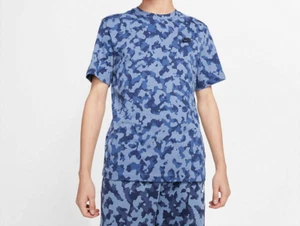 Nike Sportswear Club Camo T-Shirt Ocean Fog Men's 2XL 3XL 4XL BNWT - Picture 1 of 5