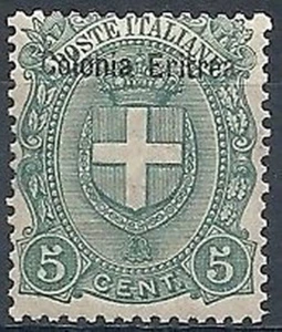 1895-99 ERITREA STEMMA 5 CENT MNH ** - RR9719 - Imagen 1 de 1