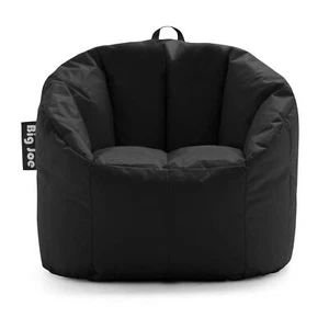 Milano Bean Bag Chair, Black Smartmax, Durable Polyester Nylon Blend, 2.5 feet - Picture 1 of 11