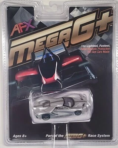 Racemasters AFX Mega G+ Silver / Black Ford GT HO Scale Slot Car -  New - #22012 - Picture 1 of 1
