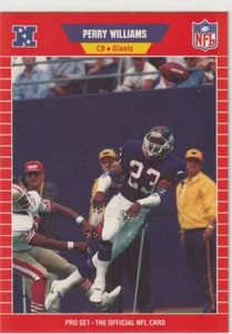 1989 Pro Set #472 Perry Williams RC New York Giants - Picture 1 of 2