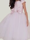 $309 Zoe Ltd Baby Girls Pink Elizabeth Satin Bow Tulle Dress Size 2