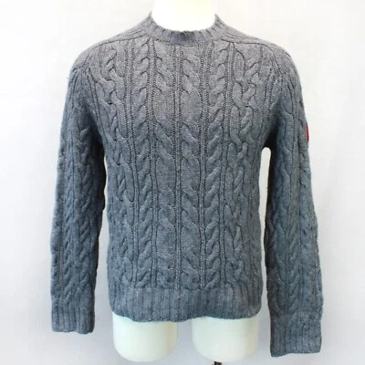 Abercrombie&Fitch Men's Vintage Wool Blend Chunky Cable Jumper Sweater Large - Image 1 of 4