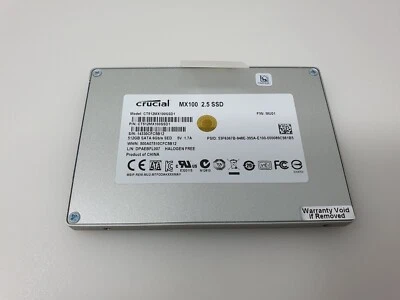 Asus VivoBook S550CA SSD Solid State Drive 512GB SATA 2.5" Crucial MX100 Genuine - Image 1 of 4