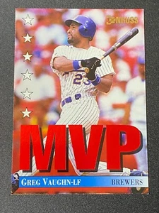 ⚾ 1993 Donruss Baseball MVP Insert #22 Greg VAUGHN ⚾ - Picture 1 of 2
