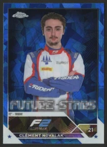 2023 Topps Chrome Sapphire Formula 1 F1 CLÉMENT NOVALAK #87 F2 Drivers Trident - Picture 1 of 2
