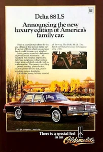 1984 OLDSMOBILE OLDS DELTA 88 LS BERLINA—PUBBLICITÀ RIVISTA ORIGINALE—ANNUNCIO STAMPATO - Foto 1 di 1
