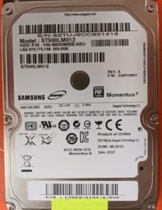 ⭐️⭐️⭐️⭐️⭐️ Hard Drive SATA Laptop 2.5" Samsung ST500LM012 500GB HN-M500MBB/ASU - Picture 1 of 2