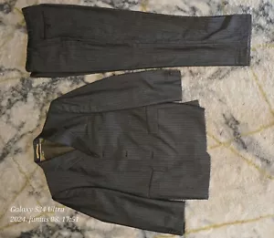 Italienischer Herren Anzug 46 Grau gestreift von VITALE BARBERIS CANONICO - Bild 1 von 5