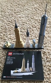 LEGO Architecture 21028 NEW YORK CITY 598pc SET Complete w/Instructions no box  