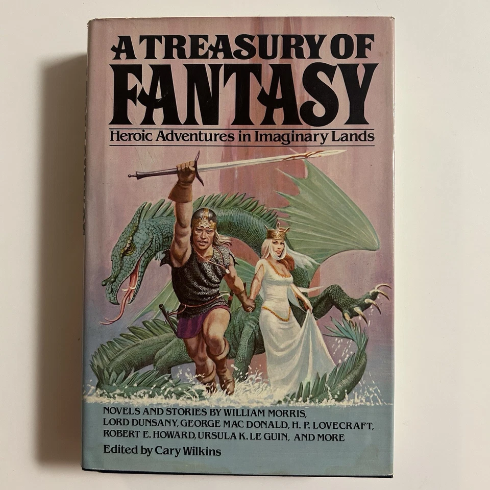 1982 A TREASURY OF FANTASY HEROIC ADVENTURES HC DJ CARY WILKINS+++ - Image 1 of 4