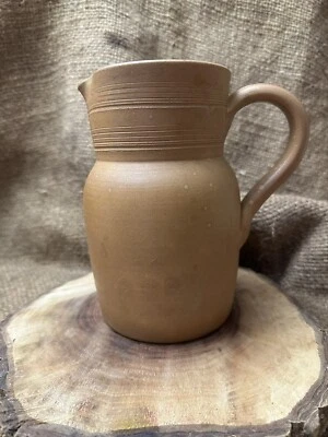 Poterie - ancien pichet, cruche,  en grès du Berry , 1,5 Litres - Photo 1/4